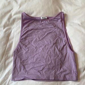Purple crop top
